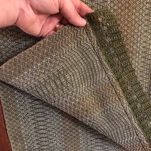 Wide linen table runner